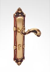 古典歐式麵板執手銅鎖 26B08