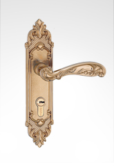 古典小麵板執手銅鎖 29B05