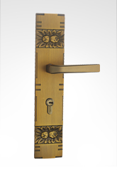 古典歐式麵板（bǎn）執手銅鎖 26B02